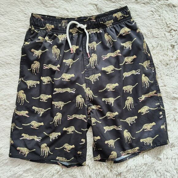 First Wave Running Cheetahs Boys Size 18/20 Mesh Lined Swim Trunks - Picture 5 of 10
